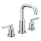 Moen Gibson 2H Widespread Chr Rghin M-Pact Ws Lav Vlv 816 Wa 1/2 Ips T6142-9000 - alternate 1